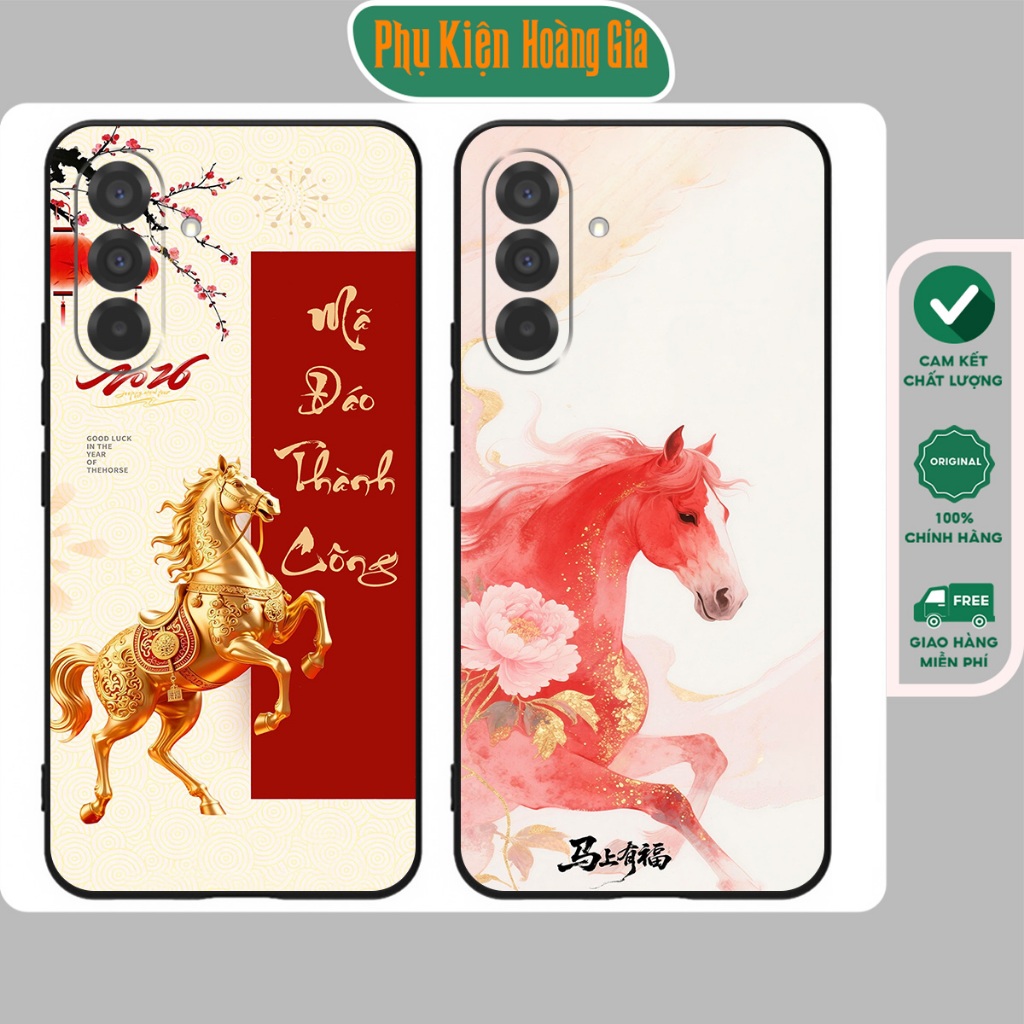 Ốp lưng Samsung A26, Samsung A36, Samsung A56 in hình ngựa lucky horse 2026 mã đáo thành công