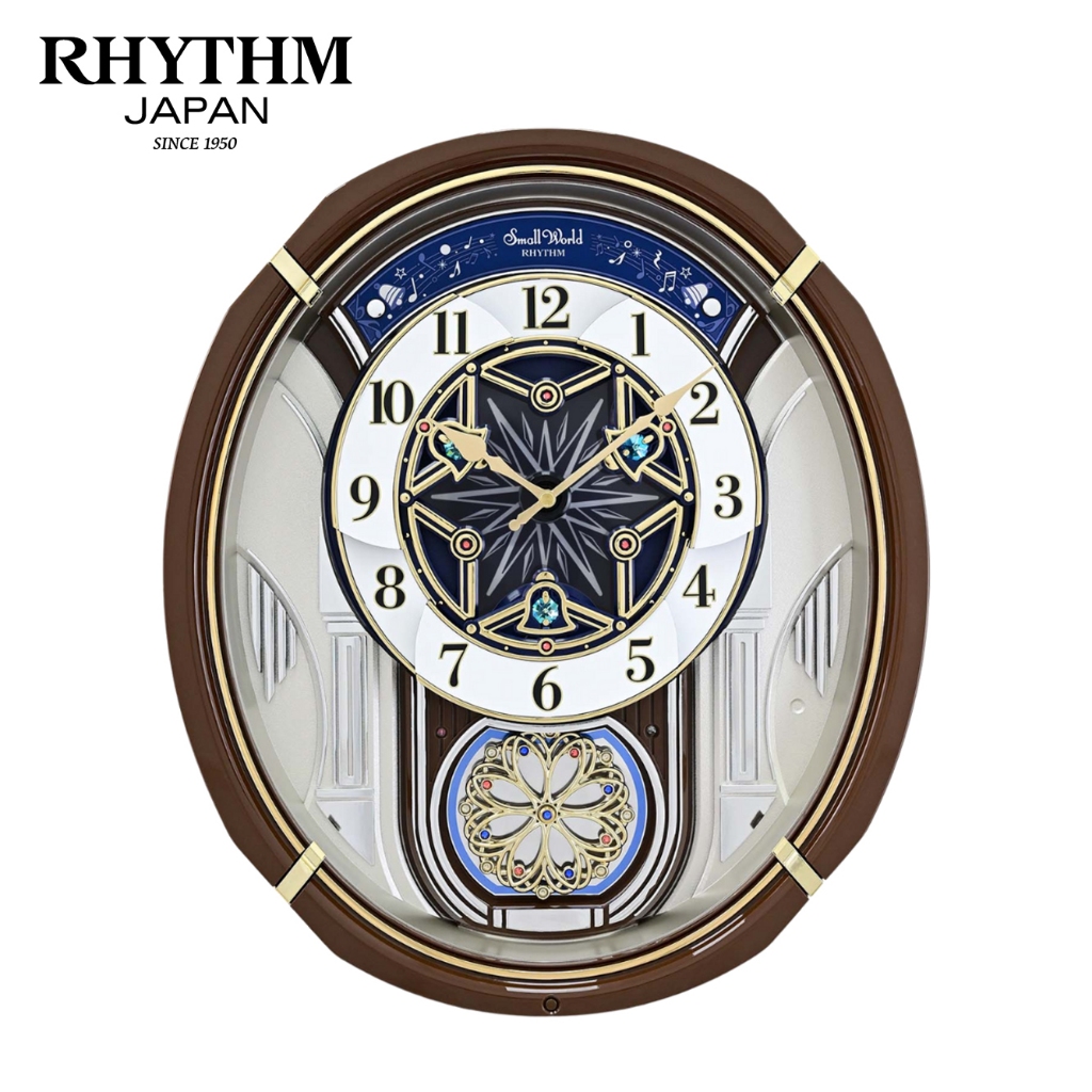 Đồng hồ Rhythm Magic Motion 4MH450WU06 – Kt 40.5 x 47.0 x 10.5cm. Dùng Pin.