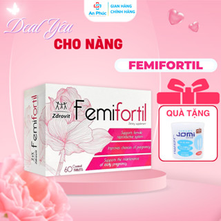 Bổ Trứng FEMIFORTIL - Bổ Trứng Tăng Thụ Thai, Tăng Chất Lượng, Giá Trị Sinh Sản Buồng Trứng (60V)