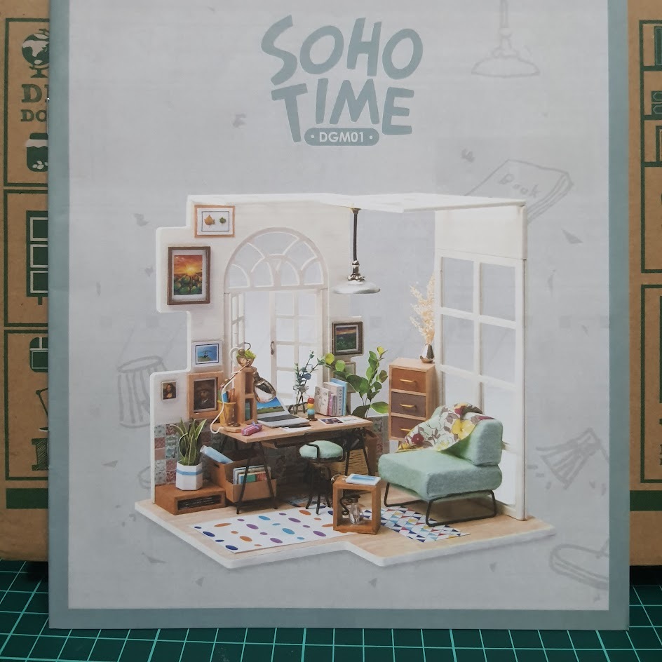 Bộ mô hình nhà gỗ thu nhỏ Mẫu Phòng khách  DIY Robotime Rolife Soho Time