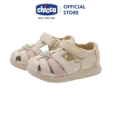 Sandal tập đi trẻ em Chicco Cromy màu be hồng