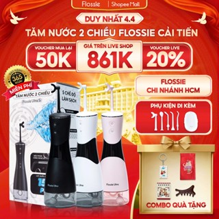 [GIÁ 959K LIVE ACCESSTRADE] Máy tăm nước Flossie với vòi phun 2 chiều công nghệ đầu xoay 360 độ làm sạch nhanh, KOC