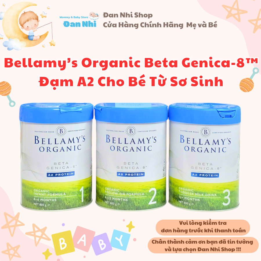[Date mới} Bellamy Organic A2 đủ số, Hỗ trợ tăng cân, tăng sức đề kháng - BELLAMY'S ORGANIC
