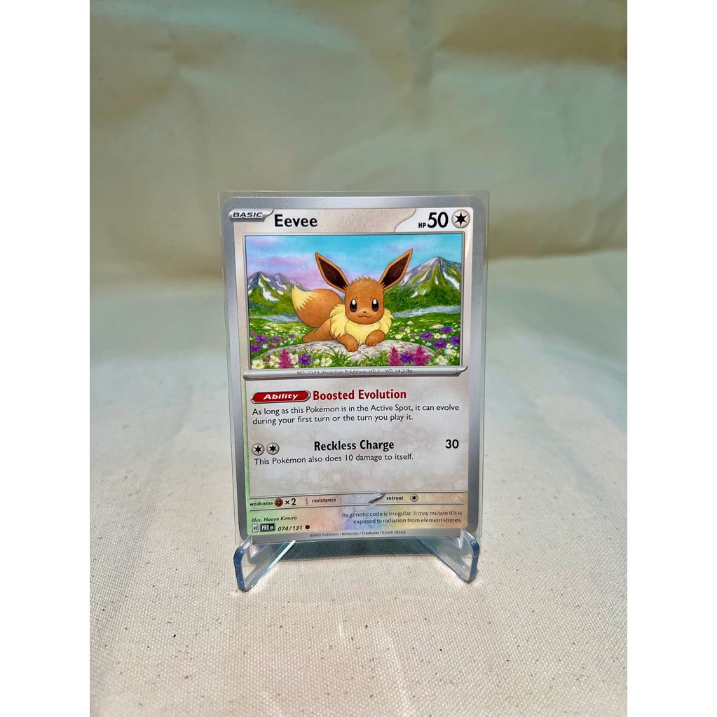 Thẻ Pokemon Eevee 074/131 commom chính hãng