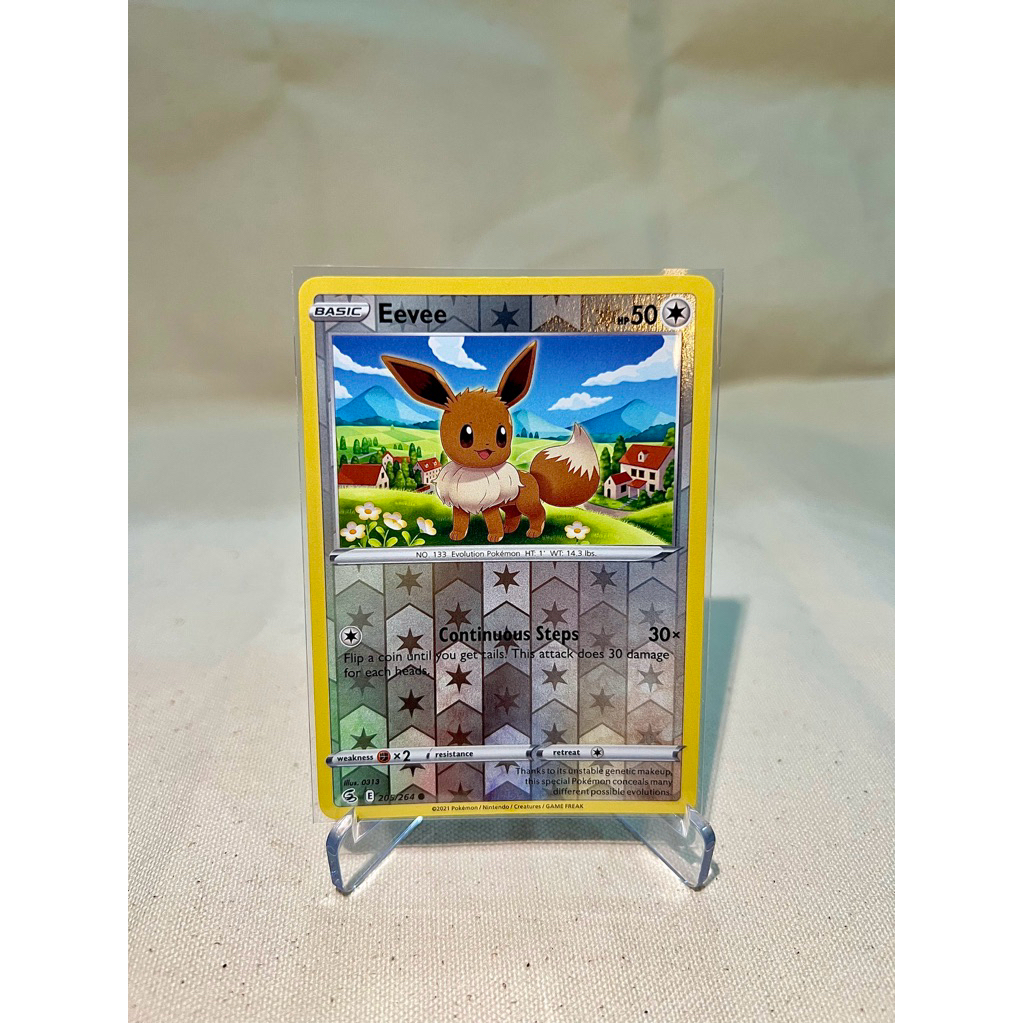 Thẻ Pokemon Eevee Reverse holo chính hãng