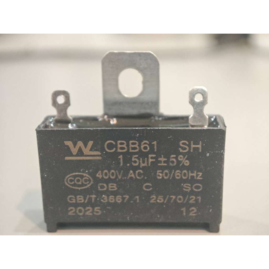 CBB61 Tụ Quạt Tụ Khởi động quạt  400v AC 1.5uF/1.5μF TQ