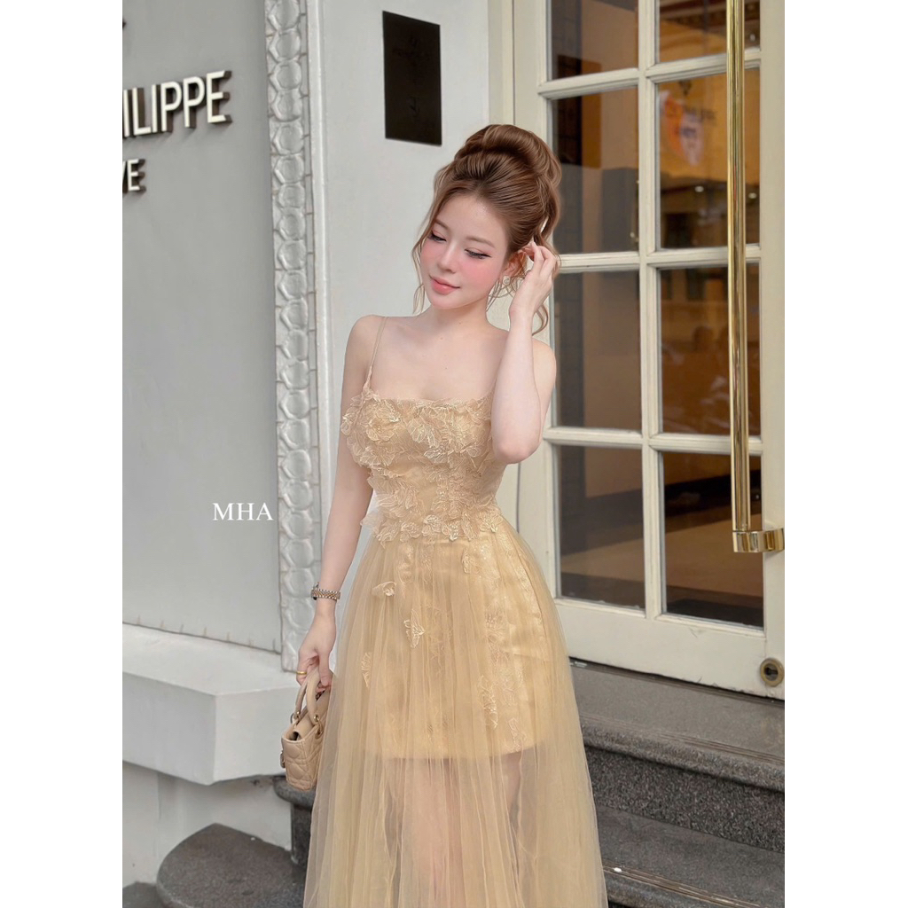 váy xinh dáng dài đi date