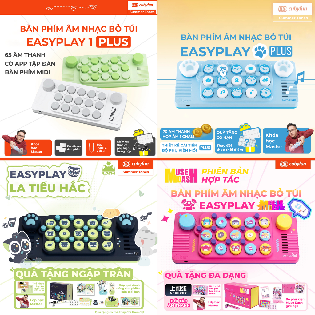 【BH 1 đổi 1】Bàn phím âm nhạc bỏ túi EASYPLAY