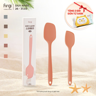 Dụng Cụ Nấu Ăn Dặm Cho Bé Thìa (Phới) Dẹt Spatula Platinum Silicone Cao Cấp Firgi Hàn Quốc