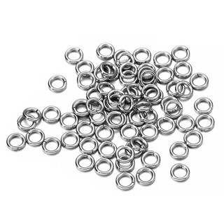 200 Cái Vòng Khoen Hở Thép Không Gỉ 3-14mm Cao Cấp Không Han Gỉ Phụ Kiện Kết Nối Làm Trang Sức Vòng Tay Khuyên Tai DIY