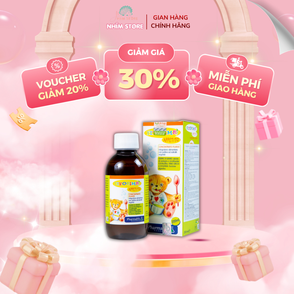 Siro hỗ trợ giúp trẻ ăn ngon Fitobimbi Appetito (200ml)