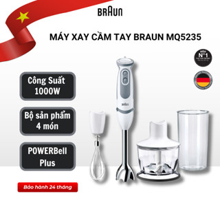 Máy Xay Cầm Tay Braun MQ5235 Công Suất 1000W – Xay Đa Năng, Hàng Chính Hãng