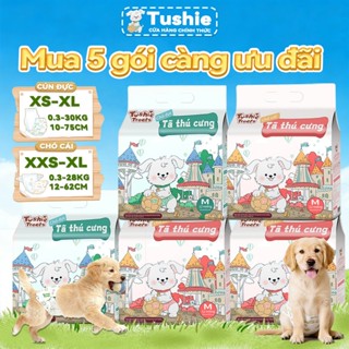 [5 gói]Tã lót chó đực và cái siêu thấm hút và khô thoáng XXS-XL12 cái/gói,Thoáng khí và không ngột ngạt