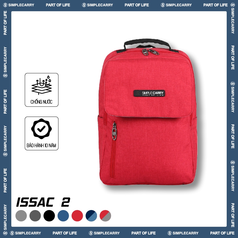Balo Học Sinh Cho Bé SimpleCarry Issac 2 Có Ngăn Chính Rộng Rãi, Phần Lưng Có Lớp Mút Chắc Chắn