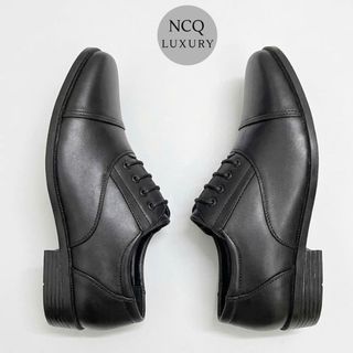 Giày tây nam công sở không dây chất liệu da bò cao cấp, đế cao su non êm ái chỉ khâu