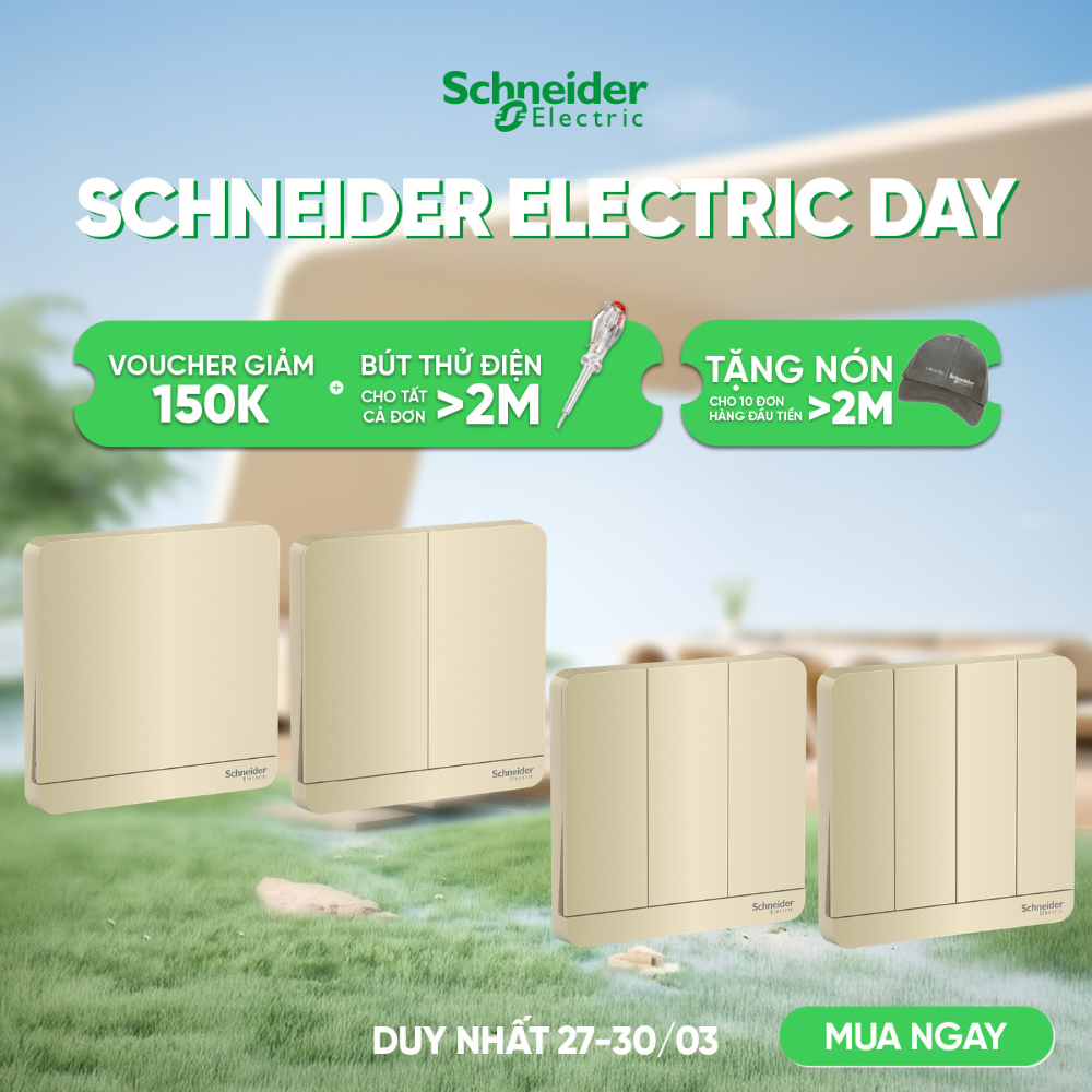 Bộ công tắc 1 chiều có LED 16AX dòng AvatarOn E8331L1LED_WE_G19 E8332L1LED_WE_G19 E8333L1LED_WE_G19 