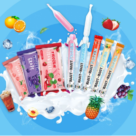 Nước Giải Khát Want Want Frozen 78ml Nhiều Hương Vị, Kem Đá Mát Lạnh Sảng Khoái