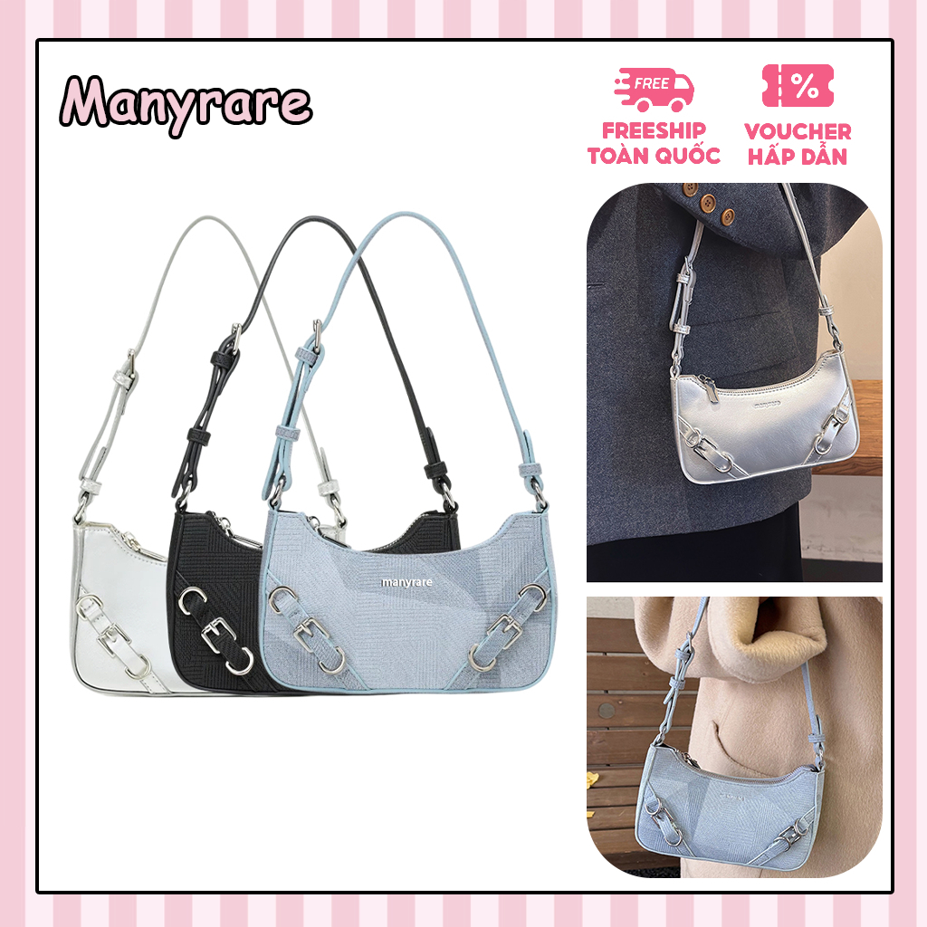 Manyrare Túi Đeo Vai Nữ Skye Bag (03 màu sắc) Phong Cách Vintage Chất Da PU Cao Cấp
