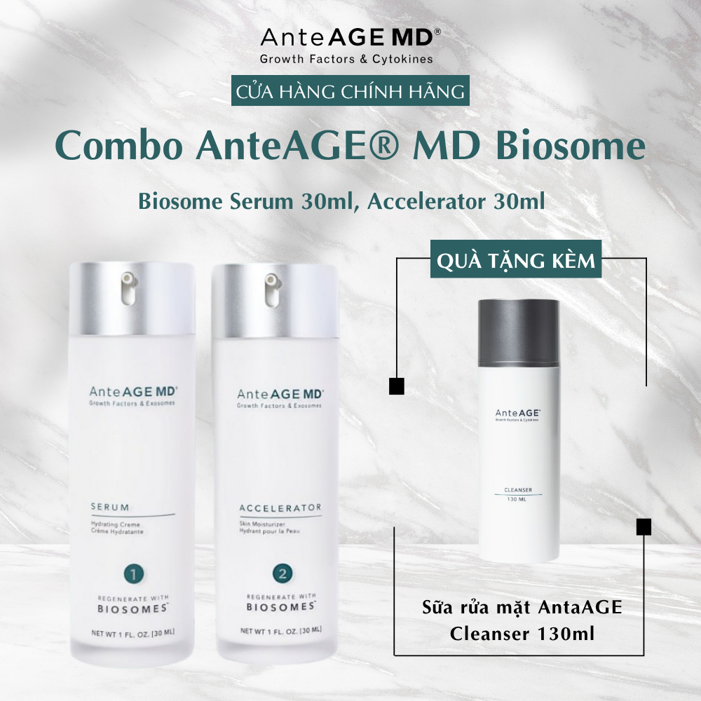 Bộ Đôi Sản Phẩm AnteAGE® MD Biosome System- MD Serum 30ml Và MD Accelerator