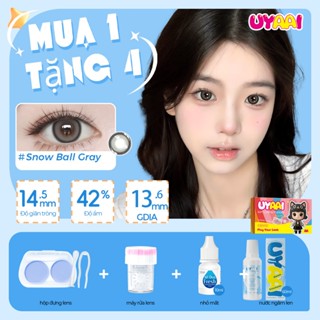 [mua 1 tặng 4]lens đen lens nâu kính áp tròng MCK1 lens，lens nâu tây Len đeo mắt lens xanh kính màu xám 14.0-14.5mm