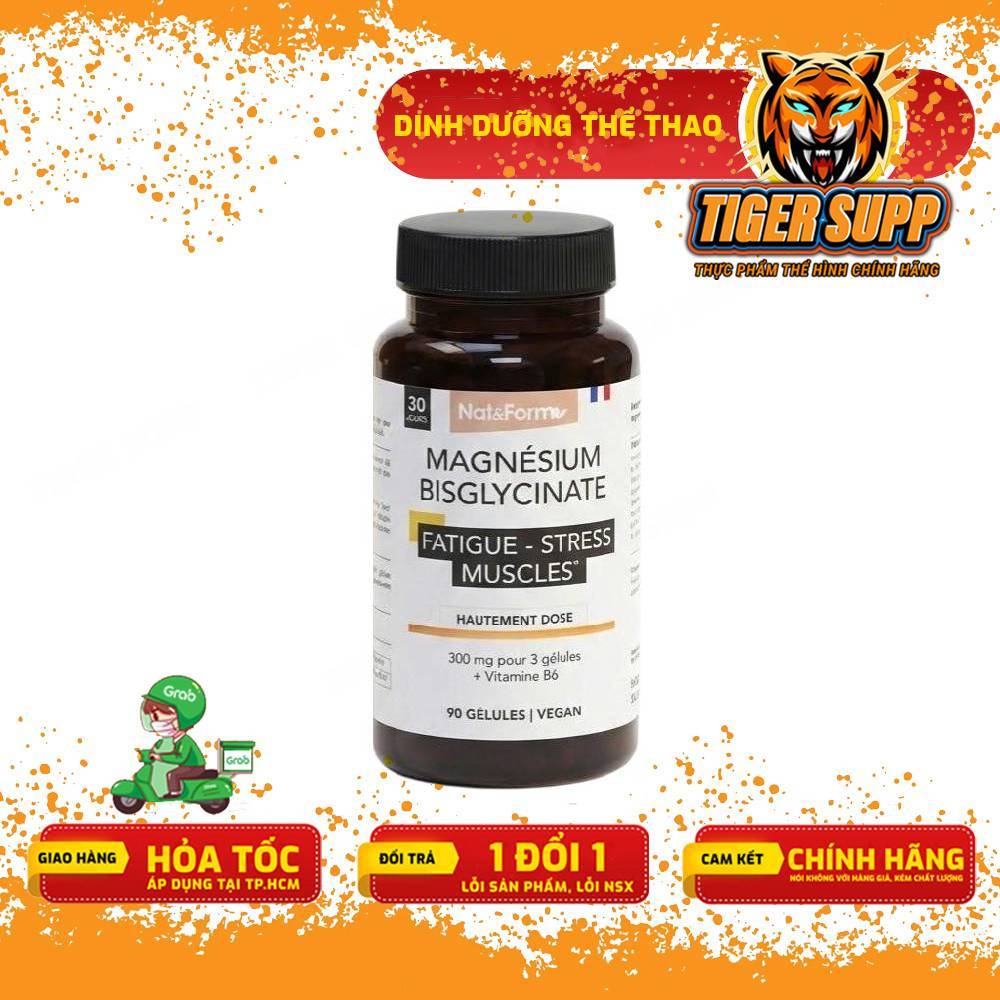 Nat&Form Magnesium Bisglycinate - Hỗ Trợ Giấc Ngủ Bổ Sung Magie