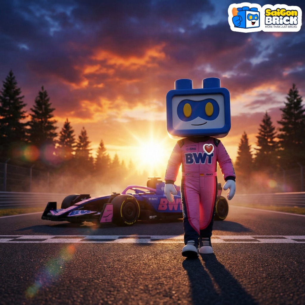 Mô Hình Lắp Ráp Xe Đua BWT Alpine F1 Team A525 -CADA C55024W – BWT Alpine F1 Team A525 Racing Car Sc