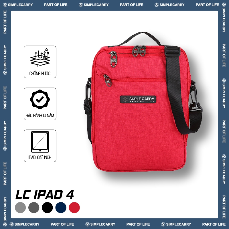 Túi Đựng IPAD SimpleCarry LC IPAD 4, Đựng Vừa IPAD Thiết Kế Thông Minh, Quai Chéo Quai Đeo