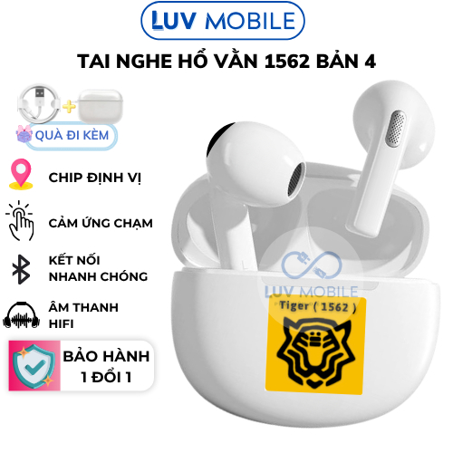 Tai Nghe Bluetooth Hổ Vằn Bản 4 Bass Hay, Không Dây, Full Tính Năng, Định Vị Đổi Tên, Tự Động Kết Nối, Pin Trâu