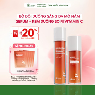[MUA 2 TẶNG 1] Bộ đôi dưỡng sáng da mờ thâm nám tàn nhang Vitamin C chiết xuất Sơ-ri Cỏ Mềm