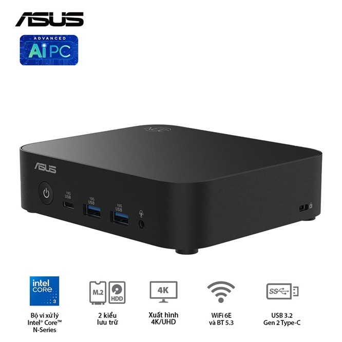 Mini PC ASUS NUC 14 Essential RNUC14MNK1500000 – INTEL CORE N150 DDR5/WIFI6/NO-OS (Chưa bao gồm RAM, SSD) | BigBuy360 - bigbuy360.vn