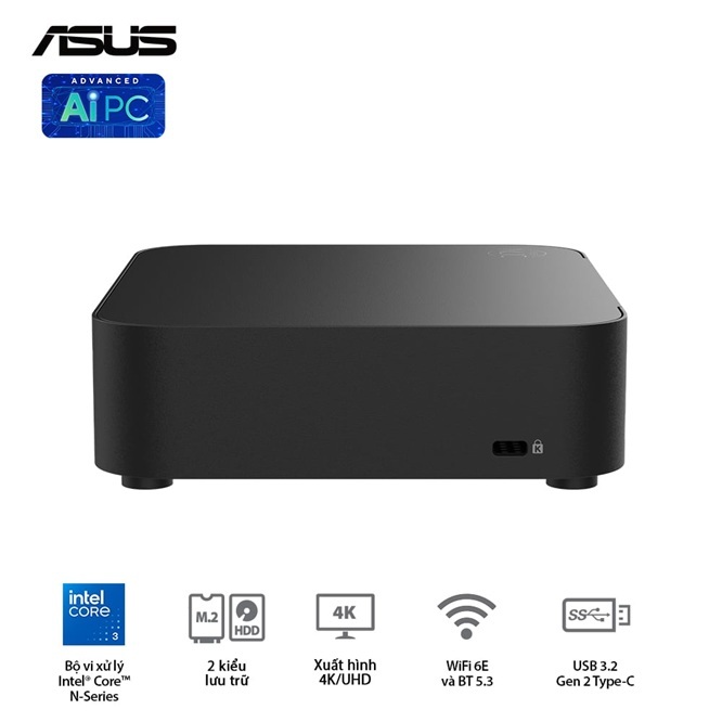 Mini PC ASUS NUC 14 Essential RNUC14MNK1500000 – INTEL CORE N150 DDR5/WIFI6/NO-OS (Chưa bao gồm RAM, SSD) | BigBuy360 - bigbuy360.vn