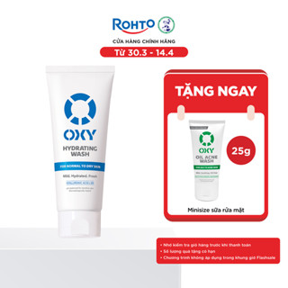 Sữa rửa mặt cho nam Oxy sạch dịu nhẹ, giảm khô căng dạng gel Oxy Hydrating Wash 100g