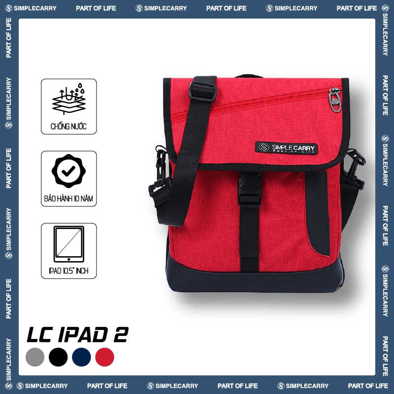 Túi Đựng IPAD SimpleCarry LC IPAD 2, Nhiều Ngăn, Đựng Vừa IPAD, Dây Đeo Tháo Rời