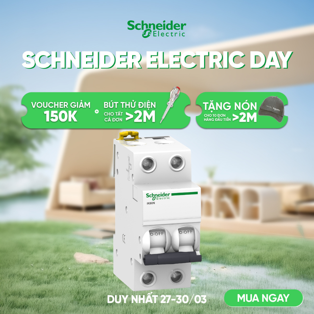 Aptomat MCB 2P 6kA Acti9 iK60N - Schneider Electric - A9K27206 A9K27210 A9K27216 A9K27220 A9K27225 A