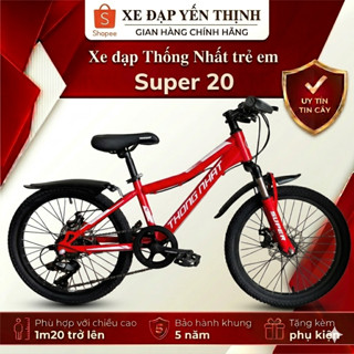 XE ĐẠP TRẺ EM THỐNG NHẤT SUPER 20 (tặng: chuông, phản quang, dầu xích, đồ lắp)