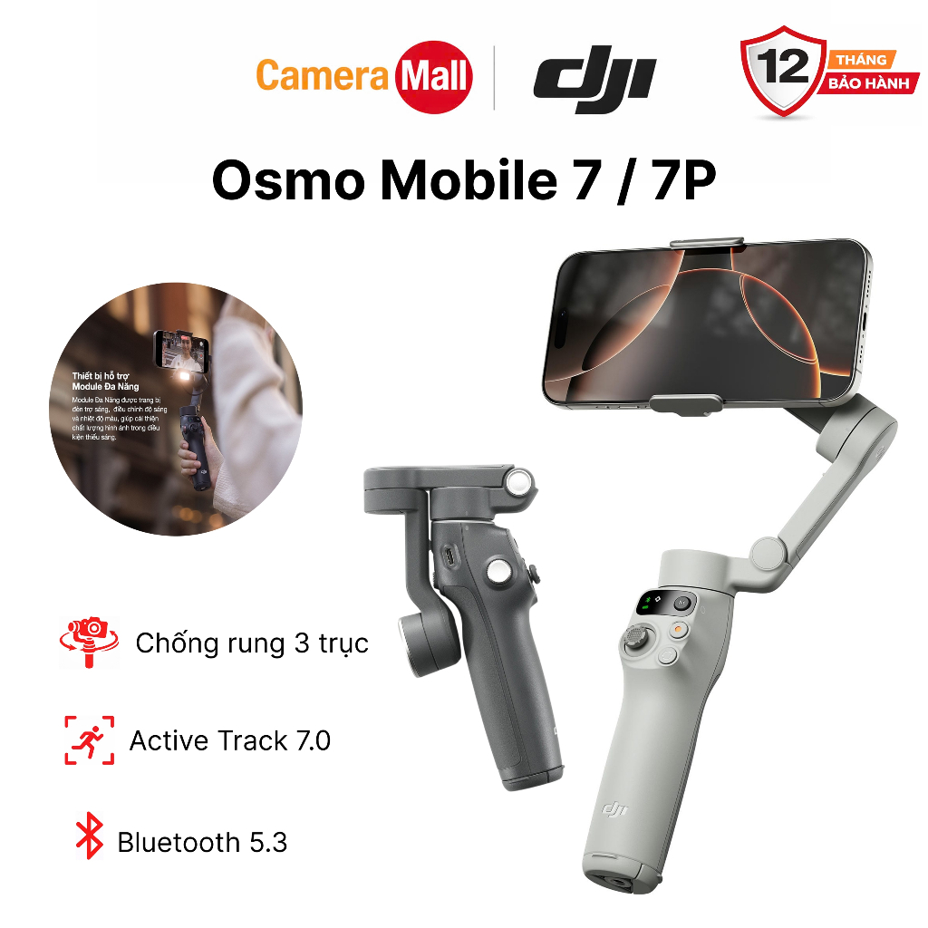 DJI Osmo Mobile 7 / Mobile 7P (OM 7 / OM 7P) Gimbal Chống Rung Điện Thoại Chính Hãng BH 12 Tháng | T