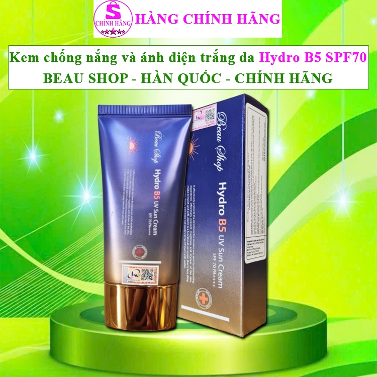 Kem chống nắng beau shop hydro b5 chính hãng kem chống nắng hydro b5 hàn quốc beaushop kcn spf 70