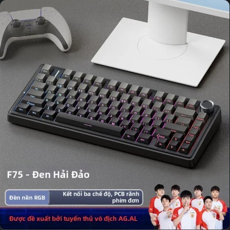 [Mã Giảm Giá] Bàn Phím Cơ Không Dây Aula F75 Mạch Xuôi - Hỗ Trợ Hotswap - Đèn RGB - Kết Nối Đa Dạng | BigBuy360 - bigbuy360.vn