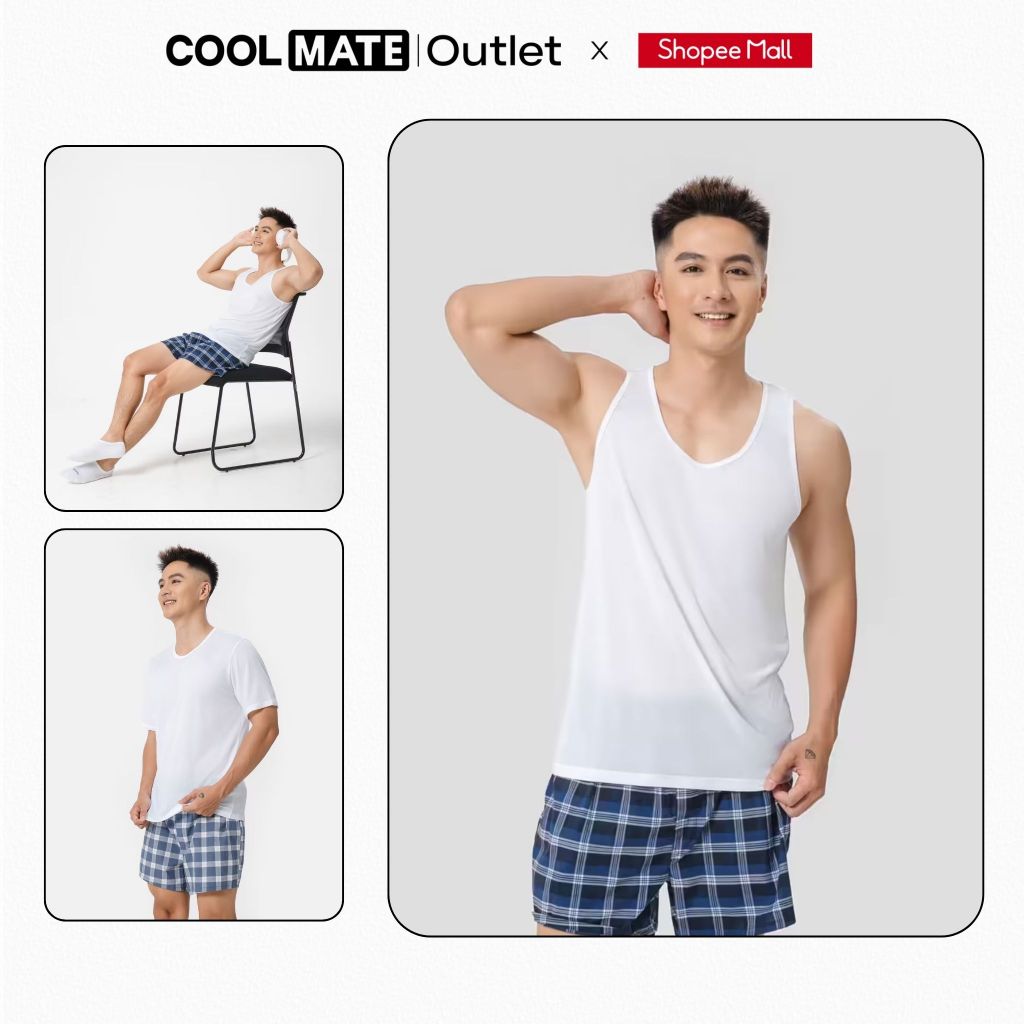[Coolmate Outlet] Áo ba lỗ/ áo thun nam mặc trong thoángKhí nhanhKhô Excool