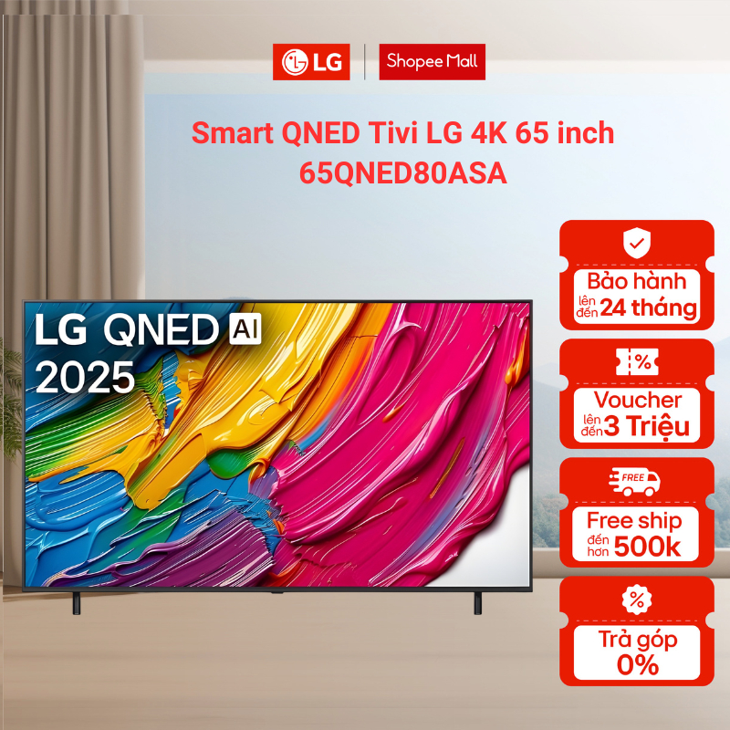 Smart QNED Tivi LG 4K 65 inch 65QNED80ASA