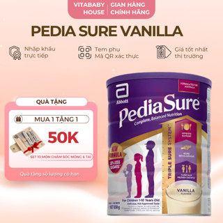 [DATE T6/2026] Pediasure Úc Hương Vanilla Nắp Tím Dành Cho Bé 1-10 Tuổi Phát Triển Sức Khỏe Toàn Diện 850G