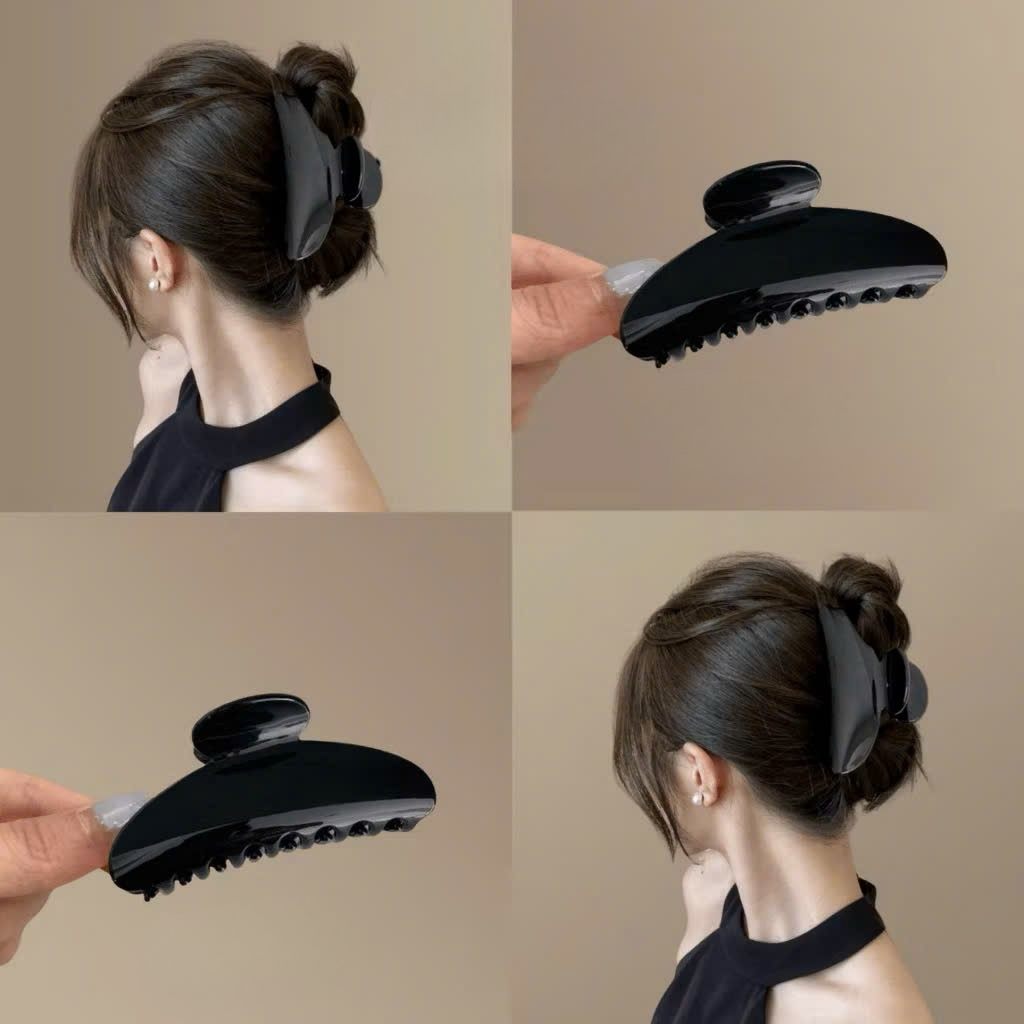 Set 12 Kẹp Tóc Hình Trăng Khuyết, Nhựa cao cấp, Bền, Kẹp Tóc Hàm Cá Mập Cho Nữ #TQ06 - Kẹp tóc xinh 