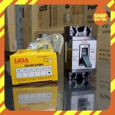 Cầu giao an toàn LIOA, aptomat LIOA, CB tự động LIOA 20A dùng cho máy lạnh điều hòa