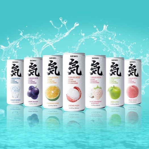 Nước uống có ga không Calo Genki Forest 480ml