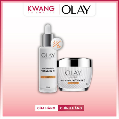 Kem Dưỡng Ẩm, Serum Olay Luminous Niacinamide + Vitamin C 50G Mờ Vết Thâm, Đốm Nâu, Dưỡng Sáng Da