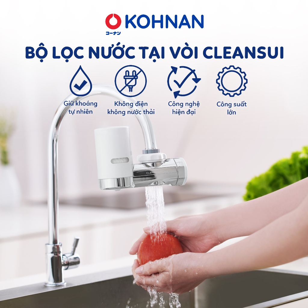 Bộ lọc nước tại vòi CLEANSUI có thể uống liền, nấu ăn EF102/EF201