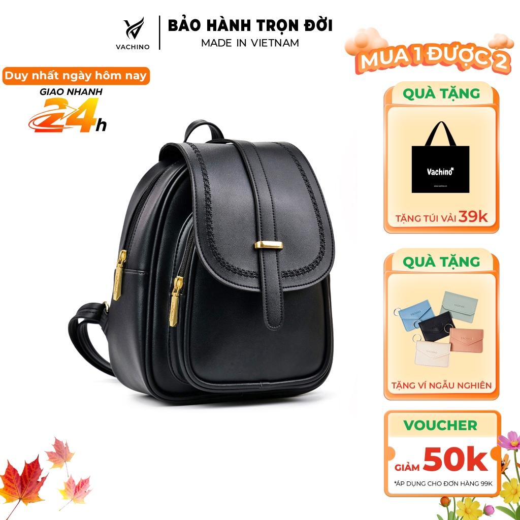 Balo da nữ thời trang dễ thương cao cấp VACHINO-BG018