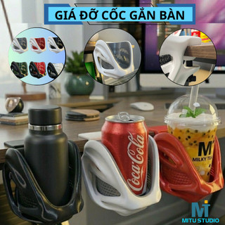 Giá Đỡ Cốc Gắn Bàn, Giá Treo Cốc Uống Nước Kẹp bàn, Giá Đỡ Ly Nước Tiện Dụng Cho Dân Văn Phòng.