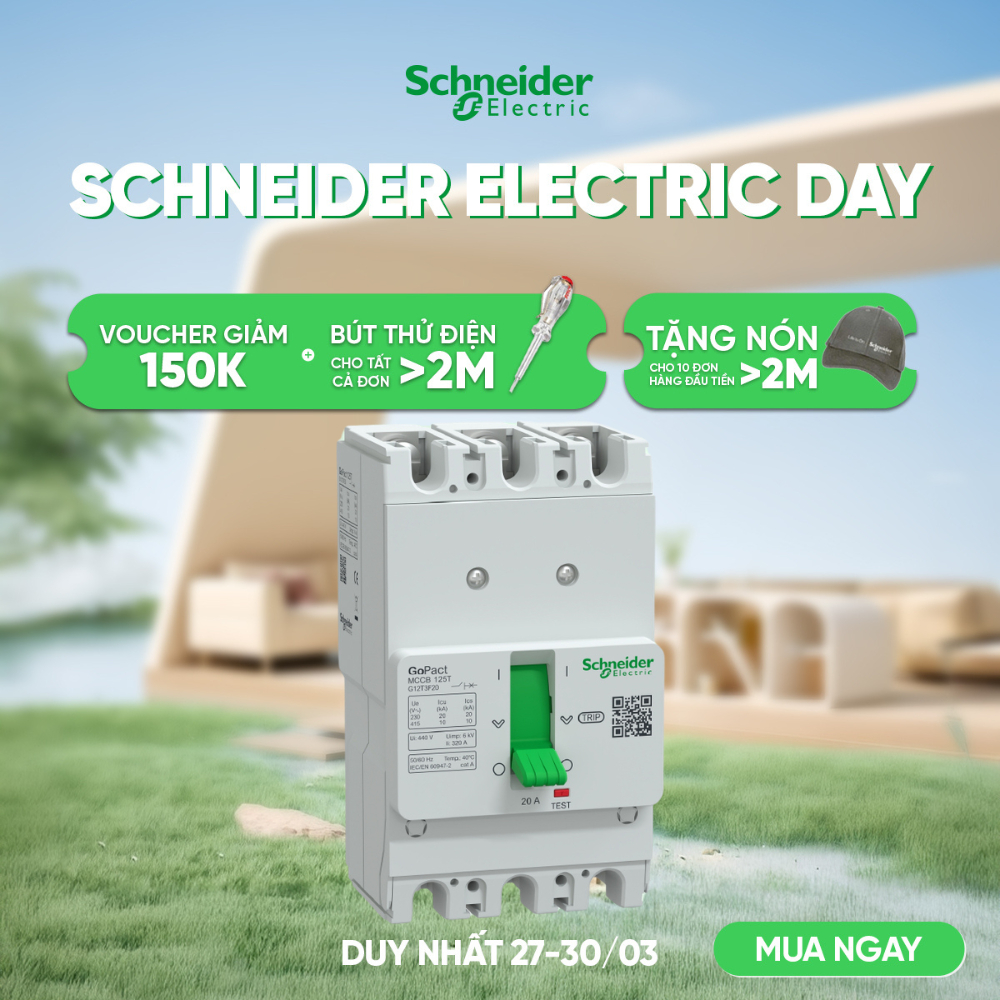 MCCB GoPact 125T 3P 10kA - G12T3F16 G12T3F20 G12T3F25 G12T3F32 G12T3F40 G12T3F50 G12T3F63 G12T3F80 G