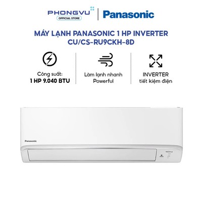 Máy lạnh Panasonic 1 HP Inverter CU/CS-RU9CKH-8D - Bảo hành 12 tháng